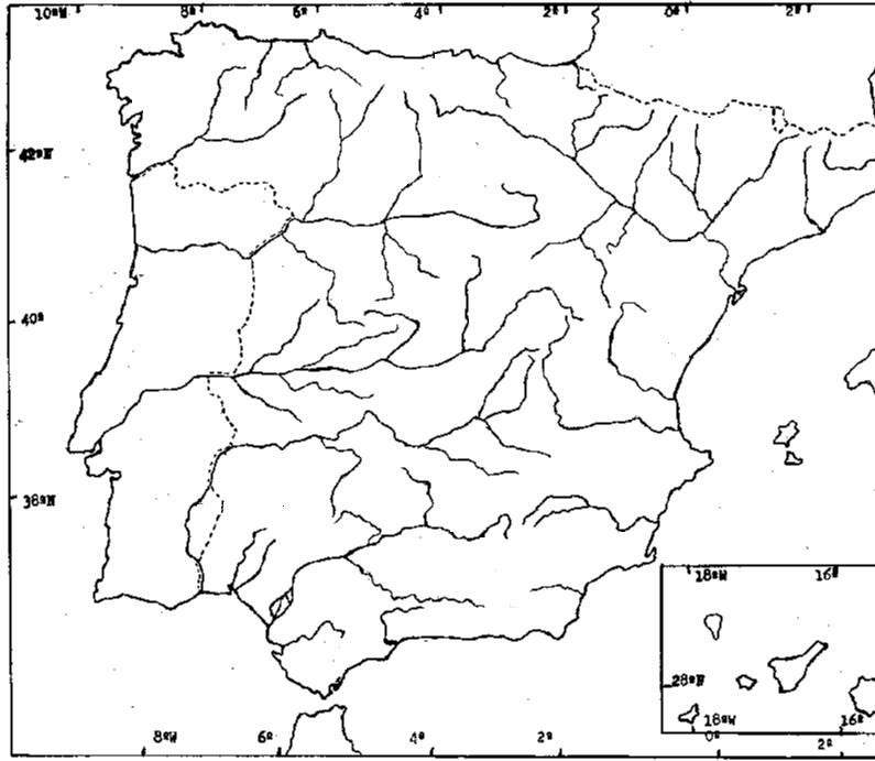 espana mapa mudo