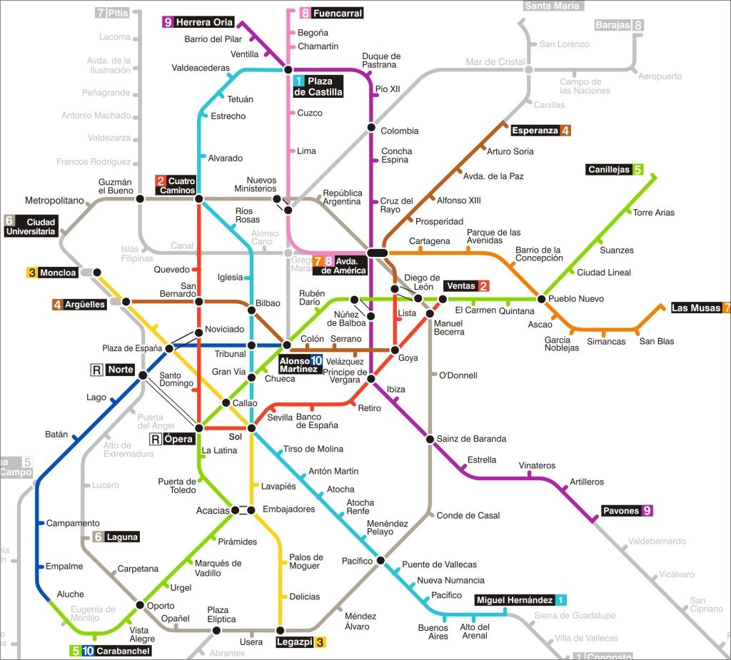 Mapa Metro Madrid Noticias De Espa a