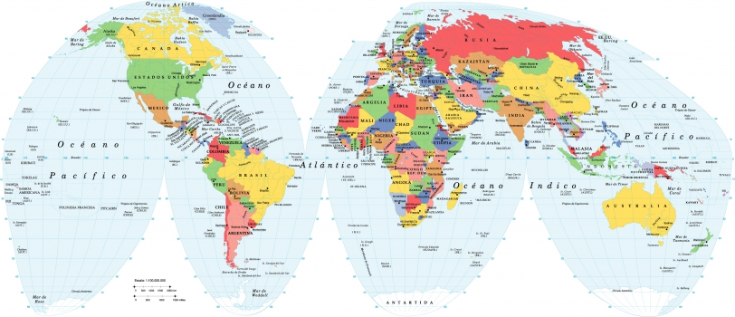 mapa mundi espanol